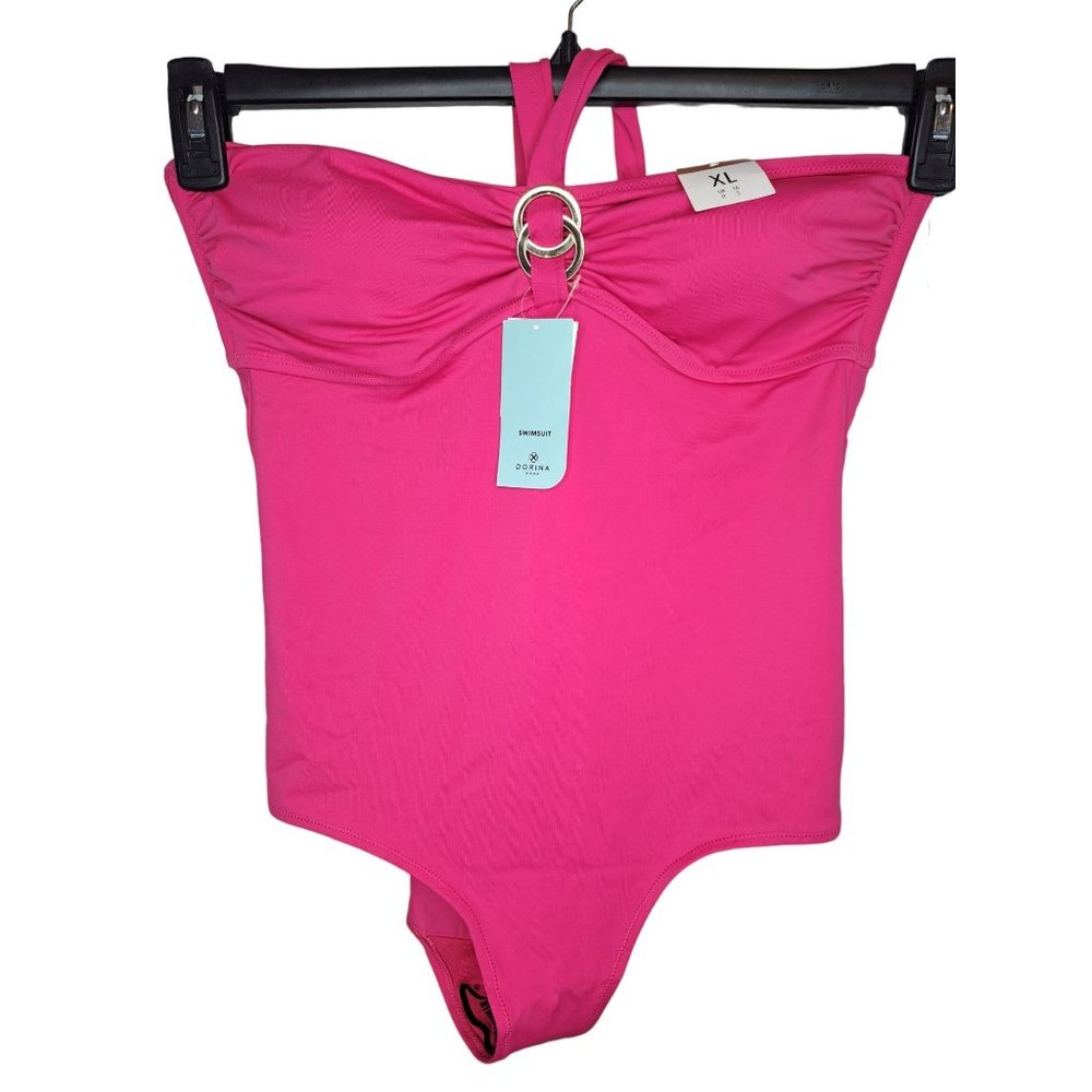 Dorina Aqua XL Pink Fiji One Piece Swimsuit